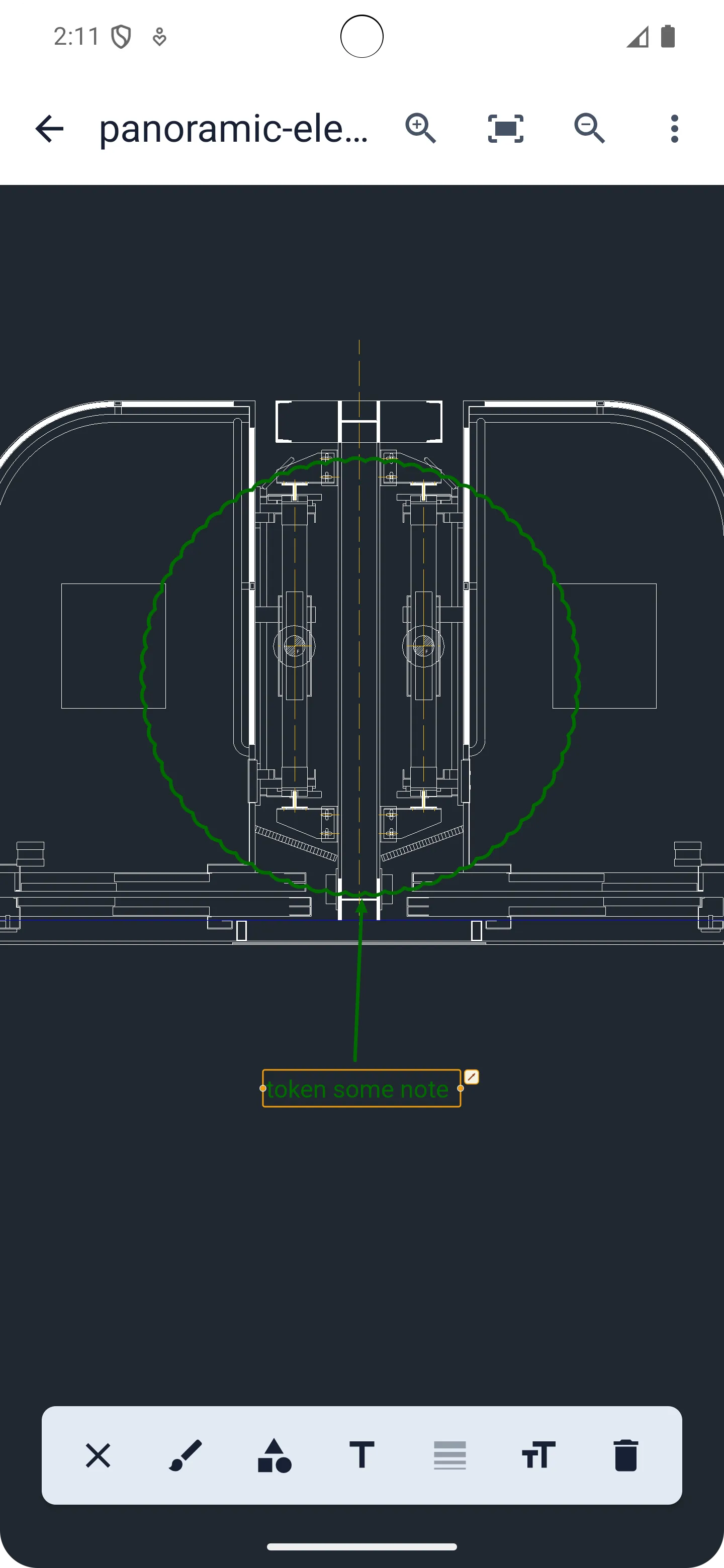 Viewra DWG annotation tools.
