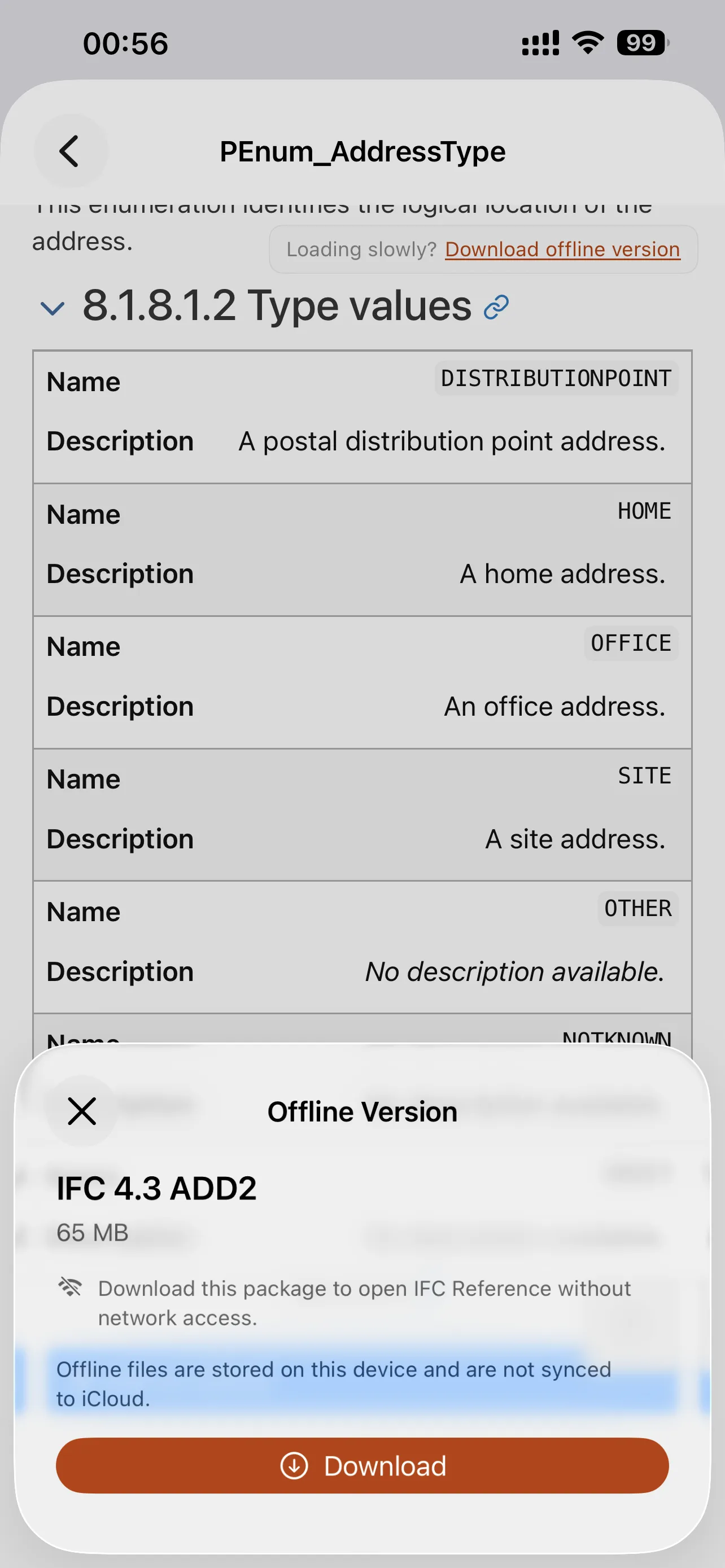 Viewra IFC reference information.